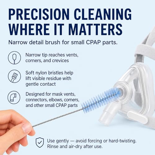 CPAP Cleaning Kit with 40 x 50 cm Thick Silicone Drying Mat, Collapsible Wash Basin, 78.7 in Hose Brush for 22 mm & 15 mm Tubing, Detail Brush, Hook & Mesh Bag for CPAP/BiPAP Hose & Mask Care - color: Pro