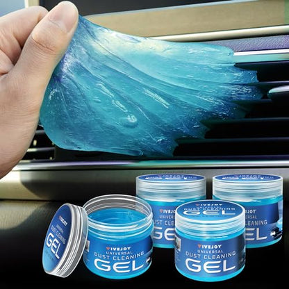 FiveJoy Universal Car Cleaning Gel Detailing Putty, Car Goop Cleaner Car Interior Cleaner Putty, (Blue, 4Pack (22.4oz)), KC-245 - color: blue