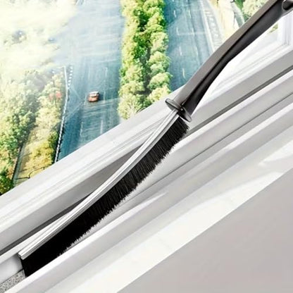 Hard-Bristle Crevice Cleaning Brush - Ultra-Thin Gap Cleaning Tool for Tile Joints, Window Tracks and Kitchen Corners - Durable Dead Corner Scrubber for Bathroom, Vanity and Sink