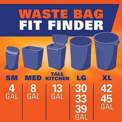 Hefty Ultra Strong 13 Gallon Trash Bags, Tall Kitchen Trash Bags 13 Gallon Size, Drawstring Closure, Continuous Odor Control, White, Citrus Twist Scent, 110 Bags - size: 110 Count (Pack of 1), style: Citrus Twist