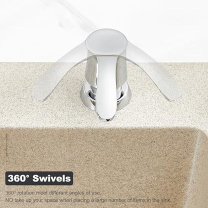 GAGALIFE Kitchen Sink Soap Dispenser - Sink Soap Dispenser Pump with 40" Silicone Soap Dispenser Extension Tube (Chrome), Say Goodbye to Frequent Refills G080-1C - color: Chrome, size: with Hose