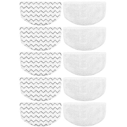 10 Pack Steam Mop Replacement Pads for Bissell Powerfresh Steam Mop 1940 1806 1544 2075 2685A 2181 2814 Series, Model 19402 19404 19408 19409 1940A 1940F 1940Q 1940T 1940W B0006 B0017 2075A - size: 10 Pack