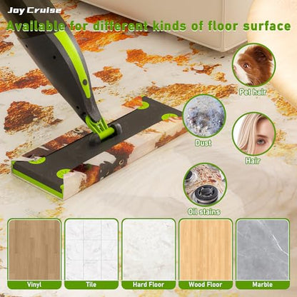 Spray Mop for Cleaning Spray Wet Dry Mops with 60 Dry Pads & 420ML Refillable Bottle Flat Mop for Hardwood, Tile, Laminate, Vinyl, and Marble Floors