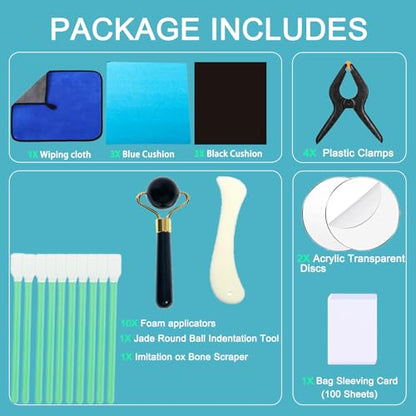 Luxiys 28 PCS Trading Card Cleaning Kit Sports Card Care Cleaning Kit Care Accessory Pack