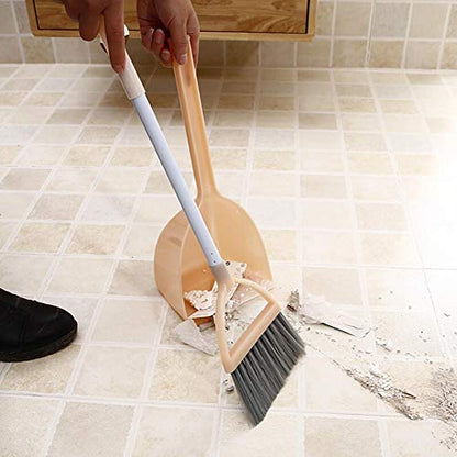 Mini Broom with Dustpan for Kids,Little Housekeeping Helper Set (Light Orange) - color: Light Orange