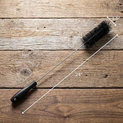 Songbird Essentials Extra Long Bottle Brush - 24-Inch Handle Cleaning Brush with Nylon Bristles - Extended Reach Cleaner for Narrow Neck Bottles, Tube Feeders & Insulated Containers - size: 24 inches