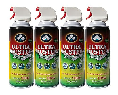 Ultra Duster Canned Air Industrial Strength 10oz 4 Pack Y