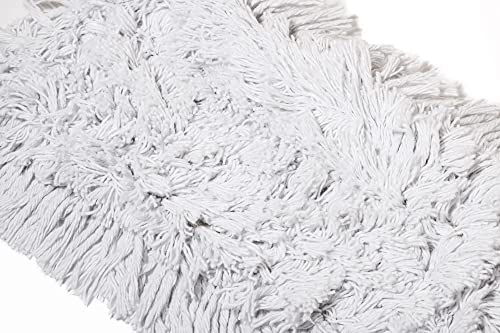 60 Inch Commercial Dust Mop Replacement Head – Reusable Cotton Dust Mop Refill for Floor Cleaning and Janitorial Use - size: 60'' X 5''