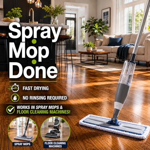 Black Diamond Stoneworks Wood & Laminate Floor Cleaner – No-Rinse Streak-Free Cleaner for Hardwood, Laminate, Engineered Wood & Luxury Vinyl Plank Floors (4 Gallons) - size: 128 Fl Oz (Pack of 4), style: Floor Cleaner