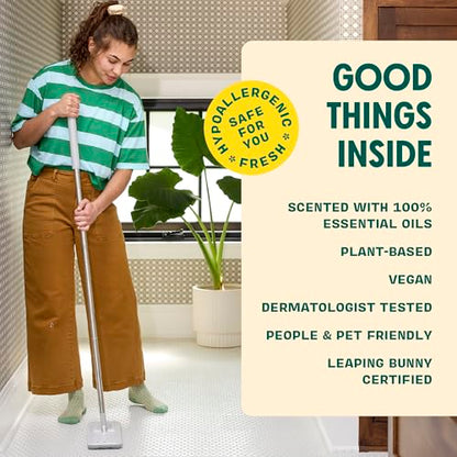 Aunt Fannie's Ultra Concentrated Floor Cleaner Vinegar Wash, Multi-Surface Solution For Mopping, Makes 16 Gallons, Bright Lemon Scent, 32 oz. (Pack of 6) - size: 32 Fl Oz (Pack of 6)