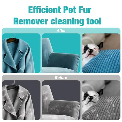 Double-Sided Pet Hair Removal Tool,Adjustable Height Carpet Pet Hair Removal Silicone Broom,Dog Cat Hair Remover Broom for Carpets, Floor Mats,Couch,Floor Squeegee (Blue Carpet Rake) - color: Blue Carpet Rake