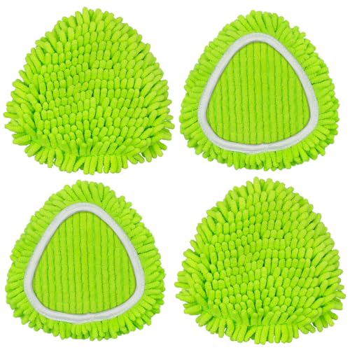Mop Heads Replacements Compatible with O-cedar Easy Wring 1-Tank System,Mop Replace Head for Dry/Wet Use,4 Pack Reusable Spin Mop Replacement Head,Washable Chenille Dust Mop Refills for Floor Cleaning - size: 4 Pack