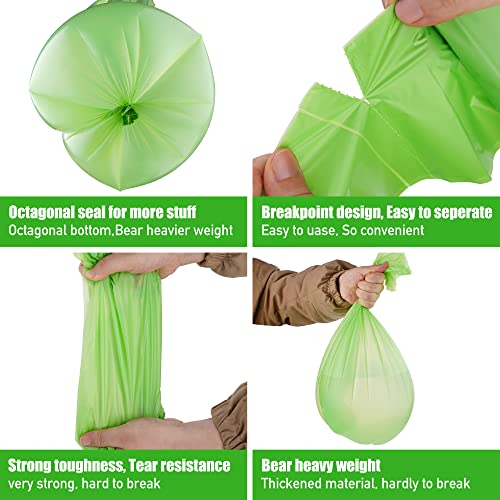 Compostable Trash Bags, 2.6 Gallon, 100 Count, 100% Compost Waste Bags for Kitchen Bathroom Office, Small Countertop Bin Compost Bags, US BPI and Europe OK Compost Home Certified - style: 2.6 Gallon