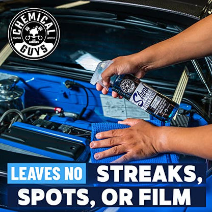 Chemical Guys CLD300 Streak Free Glass & Window Cleaner (Works on Glass, Windows, Mirrors, Navigation Screens & More; Car, Truck, SUV and Home Use), Ammonia Free & Safe on Tinted Windows, 128 fl oz - style: 128 oz (Pack of 1)