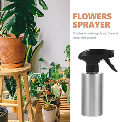 Vaguelly Stainless Steel Watering Spray Bottle Can for Easy Plant Care Capacity for Flowers and Vegetables for Boys and Girls and Plant - size: 8.5 Ounces