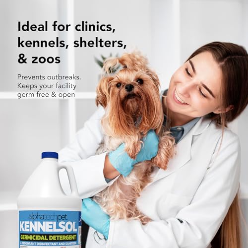 ATP KennelSol Dog Crate Cleaner & Disinfectant for Kennels, Cages, Floors, Litter Boxes & Hard Surfaces | EPA-Registered, Kills Bacteria & Viruses, Parvo Disinfectant | 128 Fl Oz - 4 Count - size: 1 Count (Pack of 1)