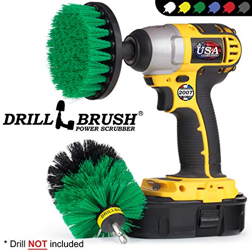 Household Kitchen Cleaners - Kitchen Cleaning Supplies - Cast Iron Skillet Scrubber - Pots and Pans Scrub Brush - Stovetop Cleaner - Oven Rack Shiner - Sink Scrubbing Brush Kit - Table Cleaning Tool - color: Green