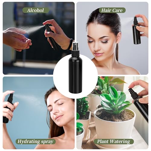36 Pack Small Spray Bottles 4 oz Black Plastic Spray Bottles Fine Mist Spray Empty Bottle Refillable 4 Ounce Sprayer Bottles Bulk for Travel, Essential Oils, Hair - color: Black