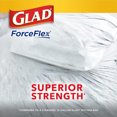 CLO78564 - Glad ForceFlex Tall Kitchen Drawstring Trash Bags - size: 120 Count (Pack of 1)