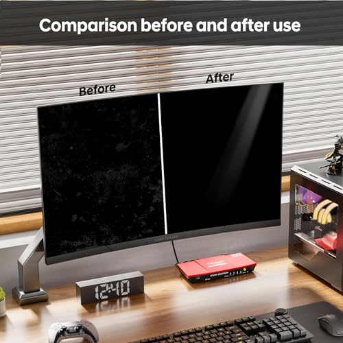 Screen Cleaner Spray Kit (2X) - TV Screen Cleaner Spray and Microfiber Cleaning Cloth, Computer Screen Cleaner for LCD LED OLED TV, Car, Smartphone, iPad, Laptop, iPhone, MacBook (2 Pack)