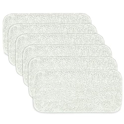 Sienna Luna Replacement Pads Microfiber Mop Pads Fit for Steamer Head SSM-3006 Series Hard Floor Mop Washable Durable Cloth Pads 6 Pack