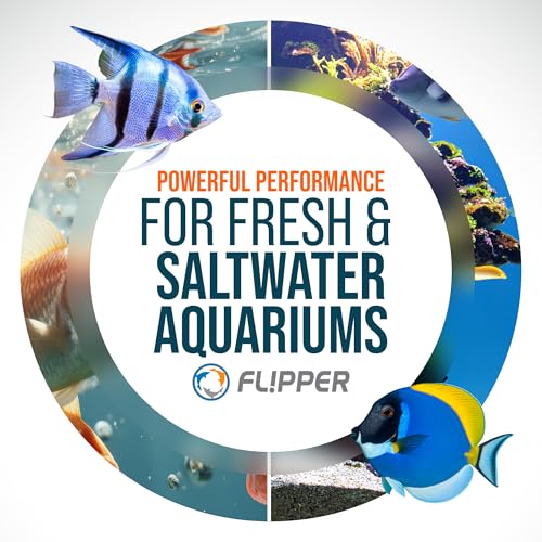 FLIPPER EDGE MAX Magnetic 2-in-1 Aquarium Cleaner for Glass and Acrylic Tanks up to 1 Inch (24mm) Thick – Dual Blade Design with Floating Algae Scraper and Cleaning Tool – LTD Clownfish - color: LTD Clownfish, style: MAX - For Tanks Up to 1 Inch (24mm) Th
