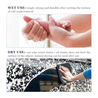 50PCS Microfiber Towel Roll, 12×11.6 inch Washable Tear Away Cleaning Cloth, Reusable Ultra Absorbent Rags Scratch Free Quick Drying Towel Roll, Lint-Free Cloth for Car (Black) - color: Black