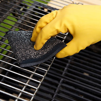 Marigold Scrub Away Stainless Steel Scourers - 20 Single Packs of Scouring Pads - Heavy Duty Non Scratch Metal Scourer - Easy to Clean - Tackles Tough and Burnt on Food