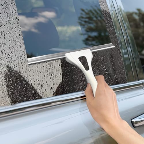 Squeegee for Shower Glass Door, Shower Squeegee for Glass Doors - All-Purpose Squeegee with Hook for Shower Doors, Windows, Mirrors, Tiles and Car Glass - 10 Inches