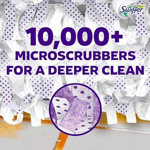 Swiffer PowerMop Multi-Surface Mopping Pad Refills for Floor Cleaning, 11 Count, White/Purple - size: 11 CT