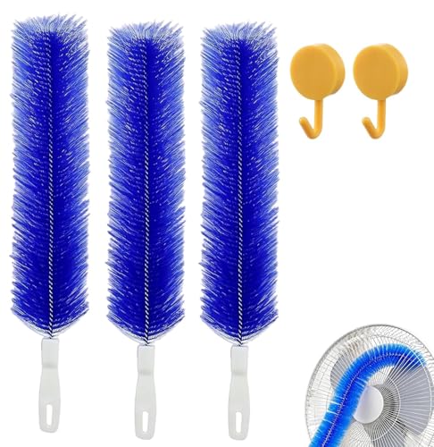 Fan Cleaning Brush, Multi Purpose Dust Removal Brush, Bendable Microfiber Head,Reusable Dust Remover, Washable,Ldeal for Ceiling Fan Blades,Air Vents,Cars Et Window Cleaning Gap Brush (3Pcs D) - color: 3pcs D