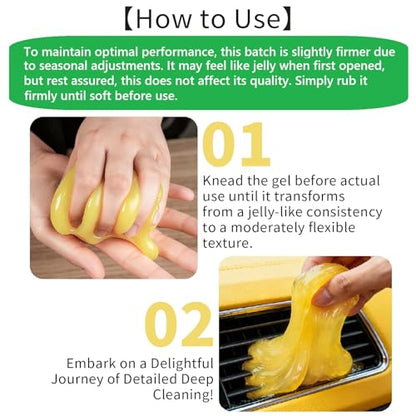 ASFSKY Car Cleaning Gel（4 Packs） Dust Cleaning Putty Universal Car Interior Cleaner Keyboard Dust Remover Car Slime Gifts for Men Women Girl