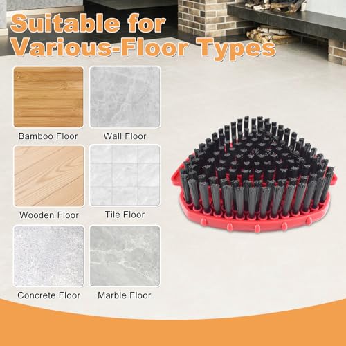 2 Pack Upgrade Scrub Brush for O Cedar Rinseclean 2 Tank,Hard Bristle Scrub Brush Attachment,Scrubber Mop Head for Bathroom Kitchen Wall Tile Floor Cleaning, Not for 1 Tank