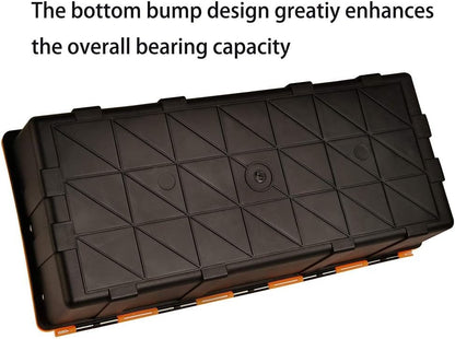 16-Inch Three-Layer Plastic Storage Box/Tool Box/Sewing Box Organizer, Multipurpose Organizer and Portable Handled Storage Case for Art Craft and Cosmetic