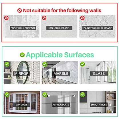 Antimbee 3 Pack Suction Cup Hooks, Clear Suction Cup Hanger, Removable Small Suction Cups for Shower, Bathroom, Glass, Door, Windows, Kitchen-Max Hanging up to 11 lbs on Smooth Surface - color: Transparent