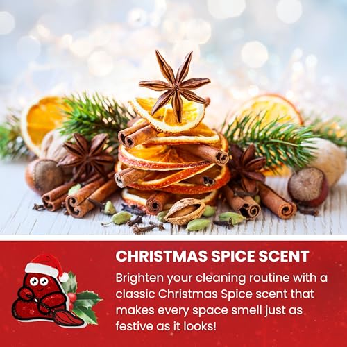 Slime Buddies Car Cleaning Gel Putty - Christmas Spice Scented Interior Detailing Tool for Cup Holders, Air Vents & Keyboard - Reusable Auto Detailing Accessories - Dust Remover Goop - color: 01 Pack Christmas Spice