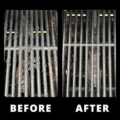 Grill Rescue BBQ Replaceable Scraper Cleaning Head, Bristle Free Grill Brush- Durable and Unique Scraper Tools for Cast Iron or Stainless-Steel Grates (Grill Grate Brush with Scraper) - color: Grill Grate Brush With Scraper