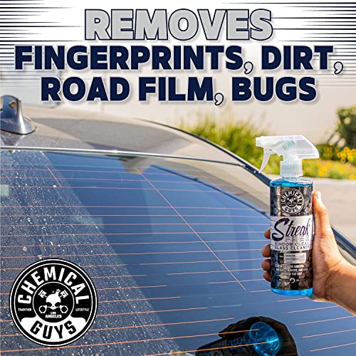 Chemical Guys Glass Cleaner Streak Free Window Spray - Works on Glass, Mirrors, Screens - Ammonia-Free, Safe on Tinted Windows, Car Windshield Cleaner for Trucks, SUVs, Home - 16 oz (Pack of 2) - style: 16 oz (Pack of 2)