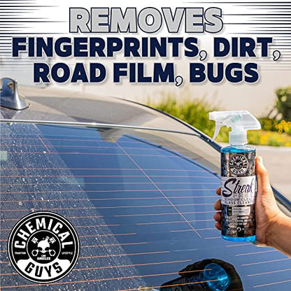 Chemical Guys Glass Cleaner Streak Free Window Spray - Works on Glass, Mirrors, Screens - Ammonia-Free, Safe on Tinted Windows, Car Windshield Cleaner for Trucks, SUVs, Home - 16 oz (Pack of 2) - style: 16 oz (Pack of 2)