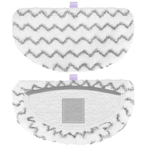 4 Pack PowerFresh Replacement Steam Mop Pads Compatible with Bissell PowerFresh Steam Mop, Fits 1940, 1806, 1544, 1440 Series, Microfiber Scrubbing Pads for Sealed Hard Floors - color: White – 4 Pack (Scrub)