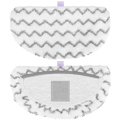 4 Pack PowerFresh Replacement Steam Mop Pads Compatible with Bissell PowerFresh Steam Mop, Fits 1940, 1806, 1544, 1440 Series, Microfiber Scrubbing Pads for Sealed Hard Floors - color: White – 4 Pack (Scrub)