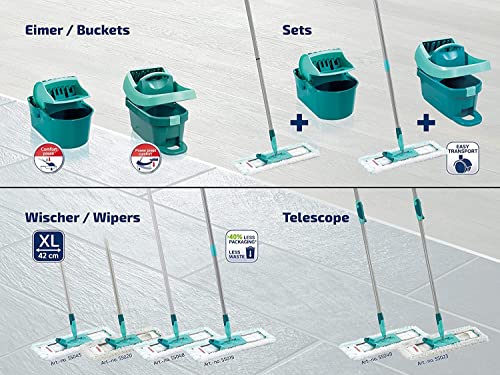 Leifheit Mop Press Professional Evo with Handy Integrated Wheels - style: Wiper Press Mobile