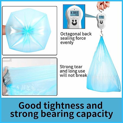 Small Trash Bags 240 Count Garbage Bags SWIHELP Waste Basket Liners for Bathroom, Kitchen,Bedroom, Office Pet Car 15 Liter Trash Can 4 Gallon… - color: 240Counts / Blue, size: 1 Count (Pack of 240)