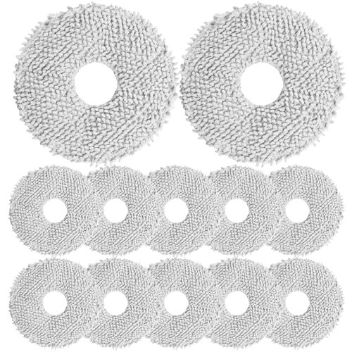 12Pack Microfiber Vacuum Mop Cloth Pad for Dreame X50 Ultra/L20 Ultra/L10s Pro/L10s Pro Gen2/X40 Ultra/for Mova P10/P50 Robot Vacuum,Replacement Part Washing Mopping Pad Mop Pad - color: X40 Ultra Mop12