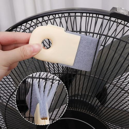 Groove Cleaning Brush Window Track Cleaner Window Sill Cleaner Sliding Door Track Crevice Clean Brushes,Beige - color: Beige