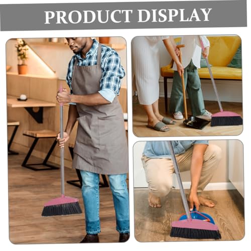 2pcs Wide Scrub Broom Stiff Bristles Broom for Deck Cleaning Patio Sweeping