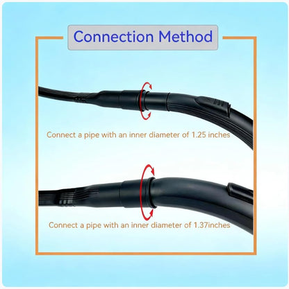 25" Flexible Vacuum -Generic Flexible Vacuum Crevice Tool Universal Attachment Long Reach Design Cleaning Accessory for Vacuum Hoses Tight Spaces(1 Pcs)