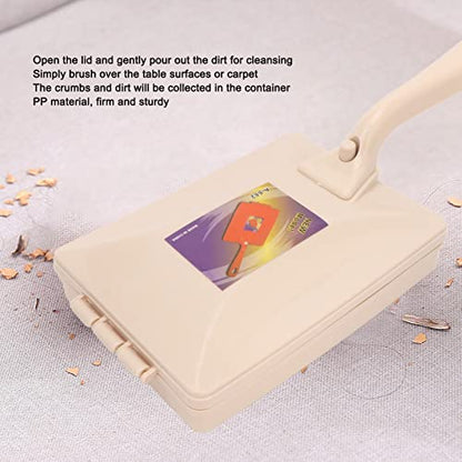Carpet Dusting Brush, Sturdy Double Roller Sweeper Brush, Manual Sweeper for Carpet and Floors, Handheld Carpet Cleaner for Pet Portable Sweeper for Bed Clothes