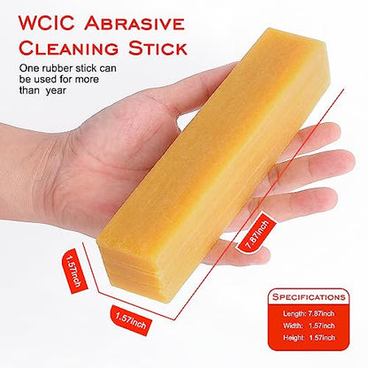 Sanding Belt & Disc Cleaner Stick 1-1/2"x1-1/2 x7-7/8 - Natural Rubber Abrasive Reviver for Woodworking Sanders, Restores Grit & Extends Belt Life