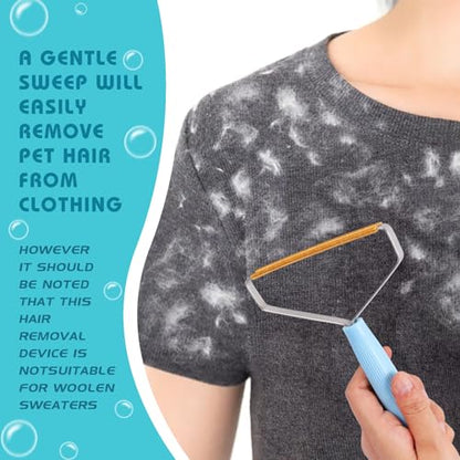 Small Pet Hair Remover, Dog Cat Hair Brush for Shedding,Reusable Clothes Fuzz Cleaner, Portable Lint Roller, Carpet Scraper Rake, Pet Fur Shaver for Pet Bed Car Mat Couch Rug Pet Towers